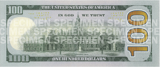 Image of New 100 Dollar Bill US