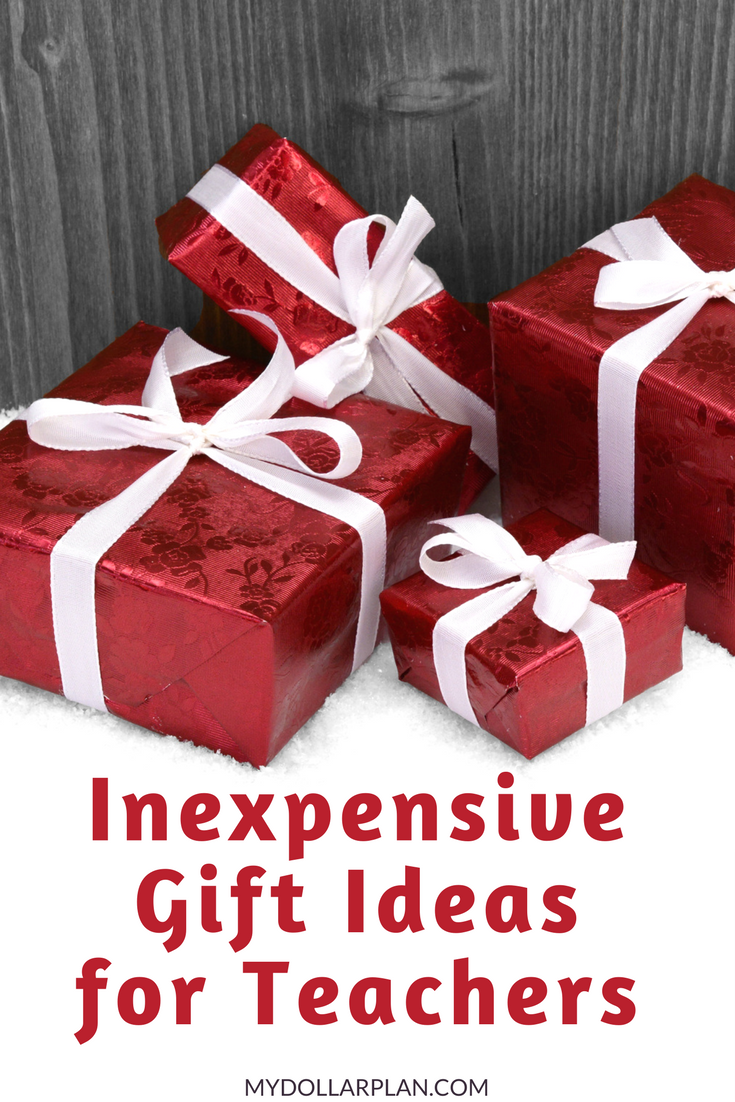 Inexpensive gift ideas for teachers including books, coffee, homemade gifts and more.