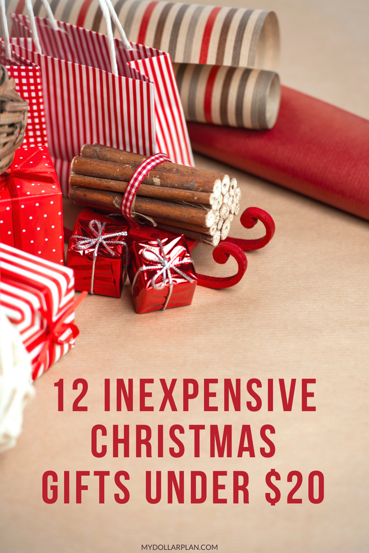 Ideas for inexpensive Christmas gifts you can buy for family and friends under $20.